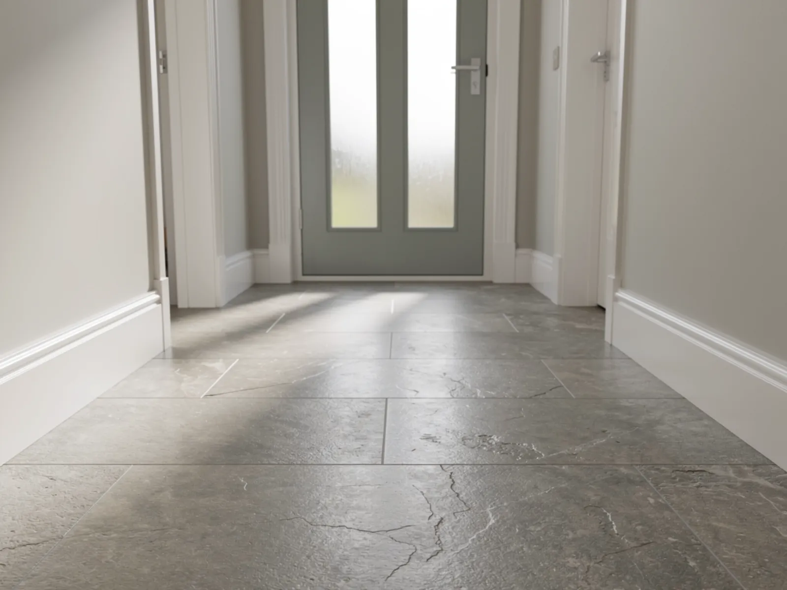 Stone-effect LVT hallway, Stockbridge