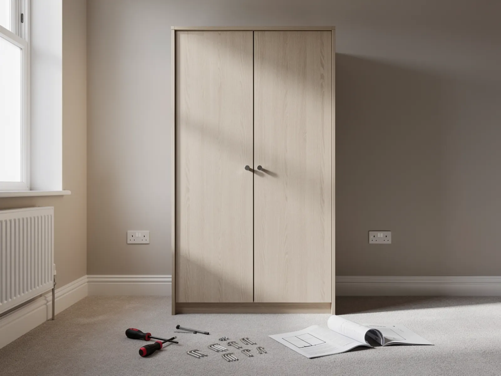 Flat-pack wardrobe assembled, Clifton