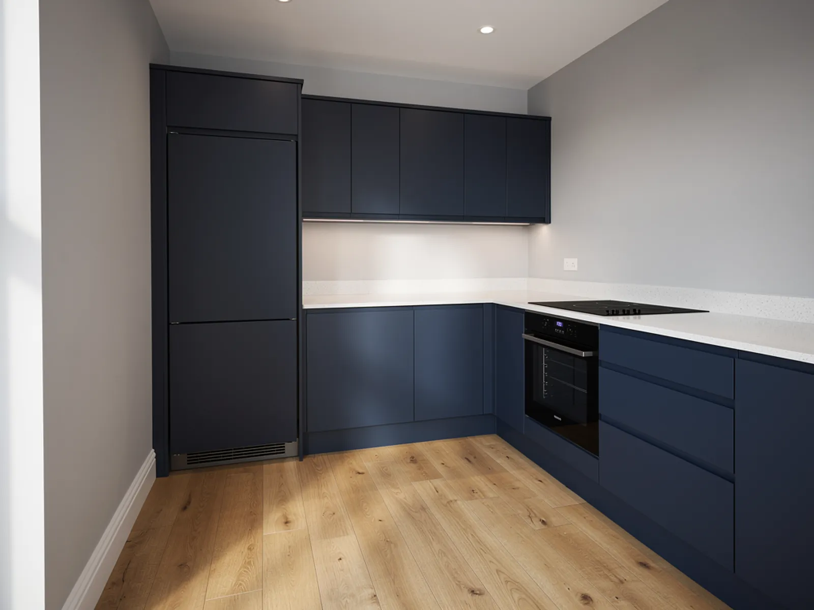 Oak worktop and splashback, Macclesfield