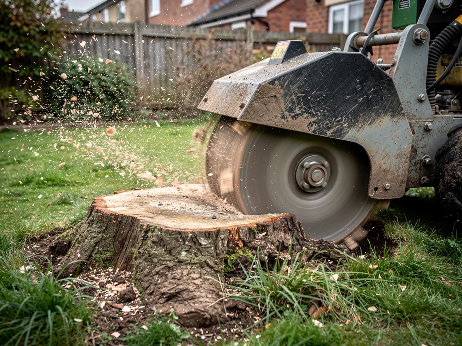 Sectional felling in a tight garden, Abingdon