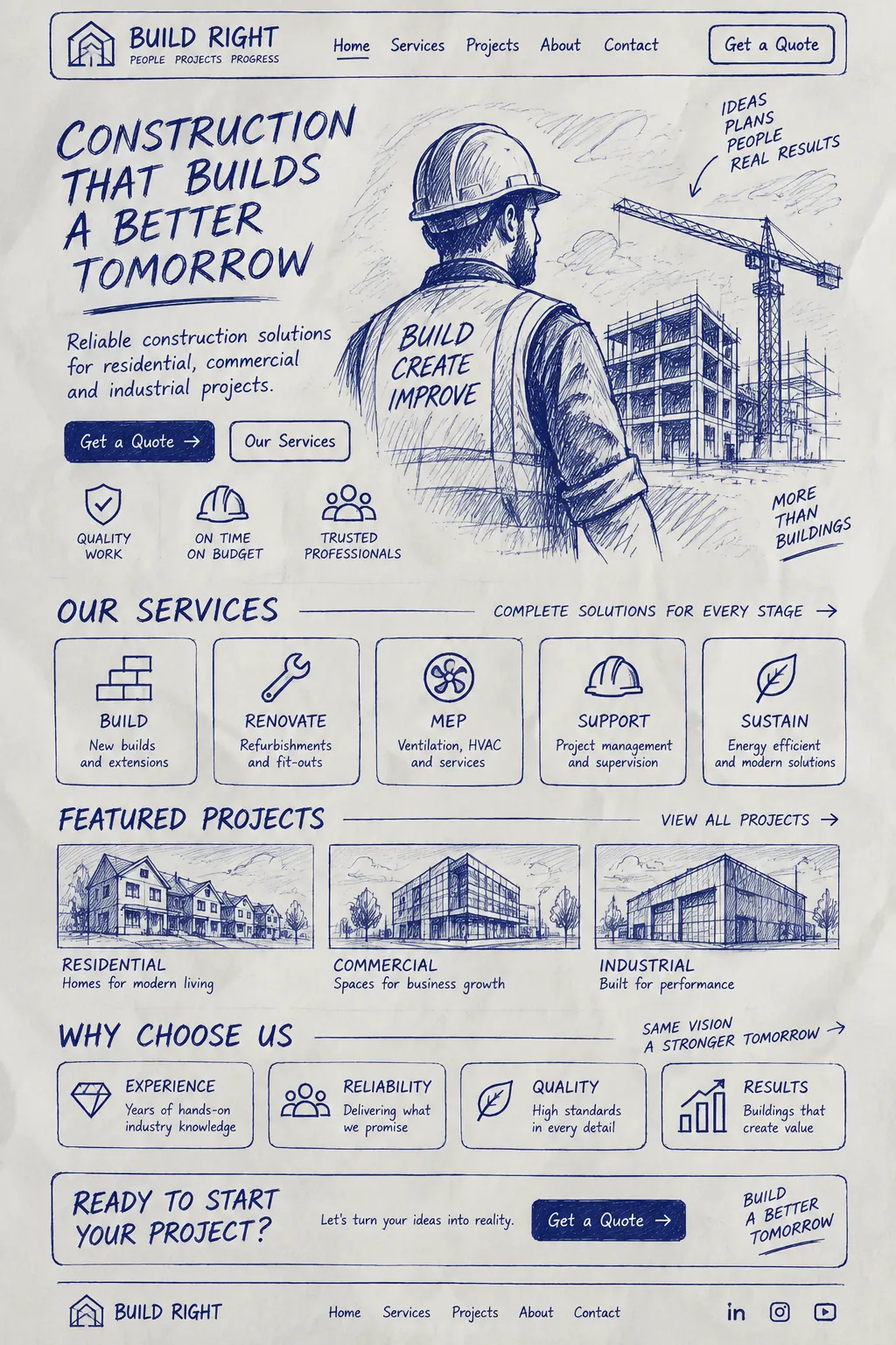 Build Right: the whole page