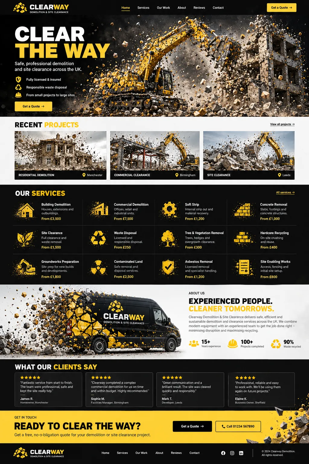 Clearway: the whole page