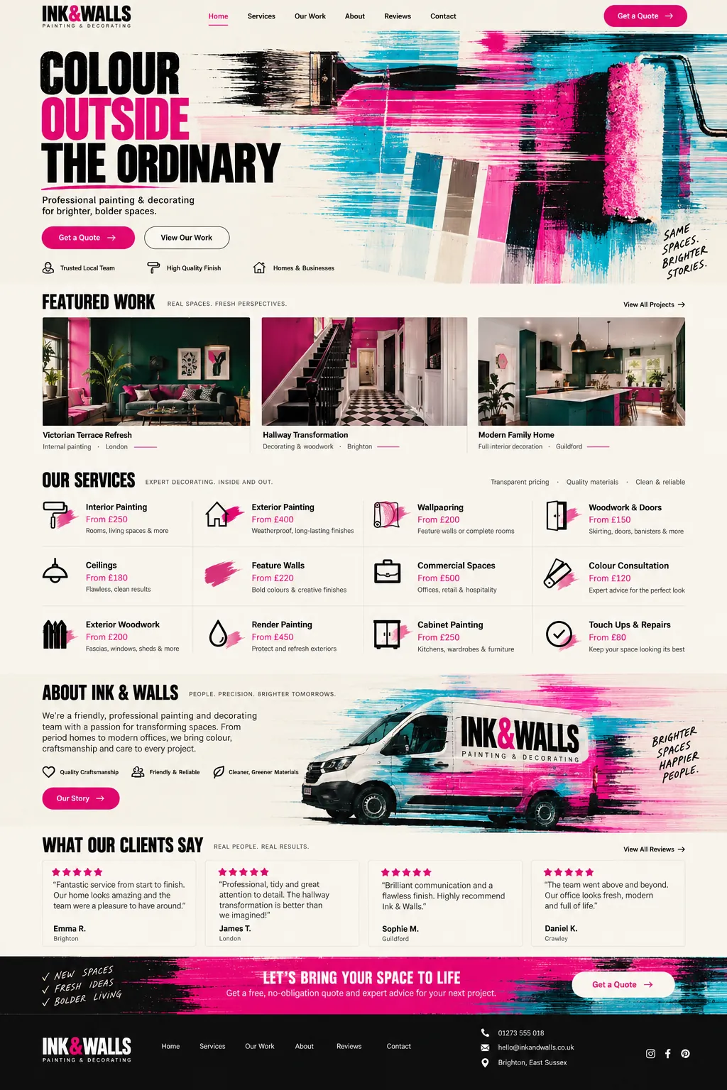 Ink & Walls: the whole page