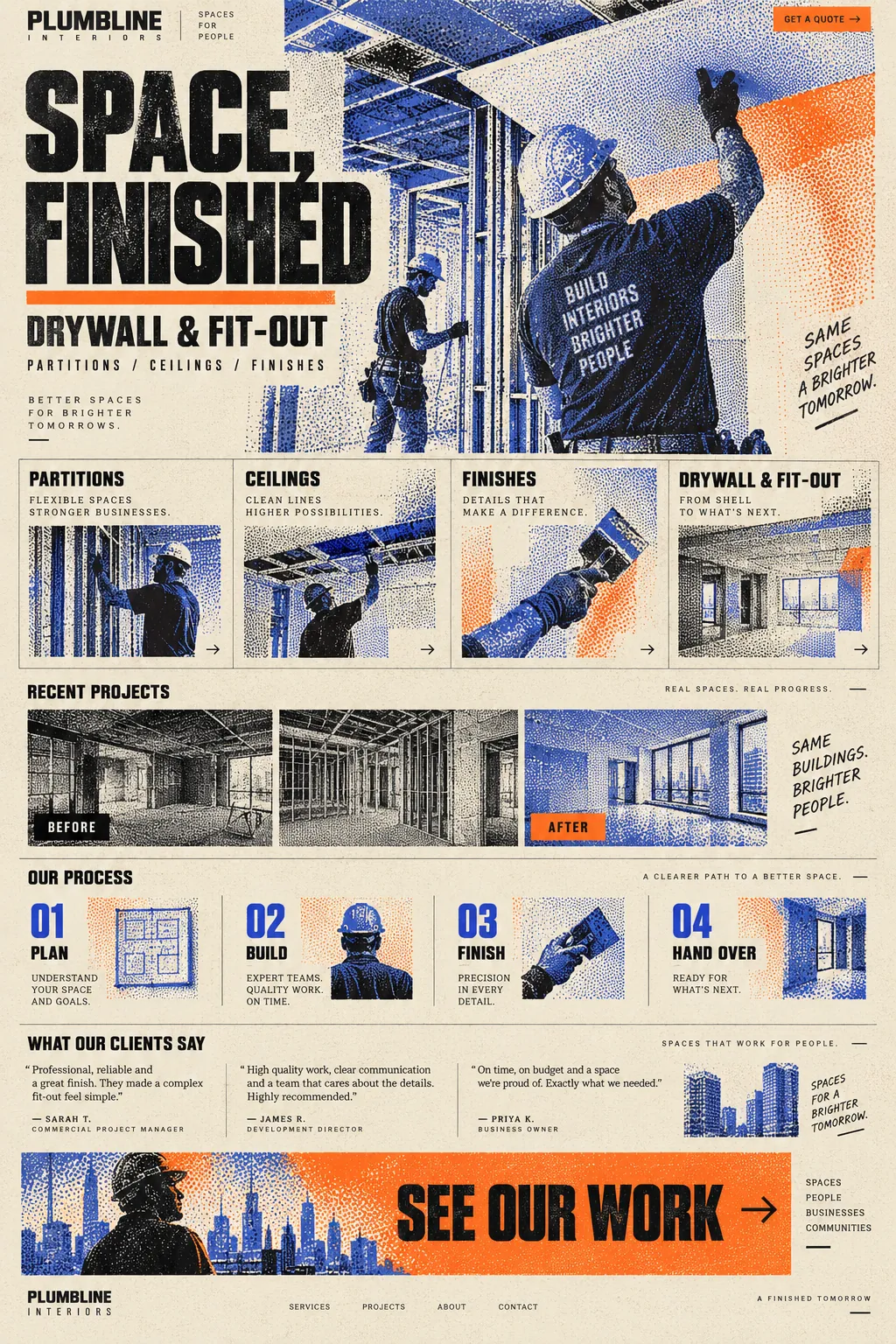 Plumbline: the whole page