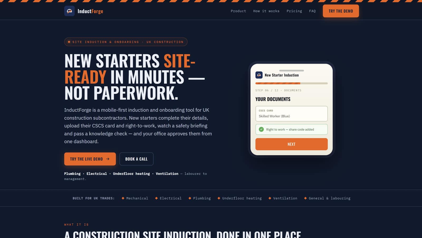 InductForge screenshot