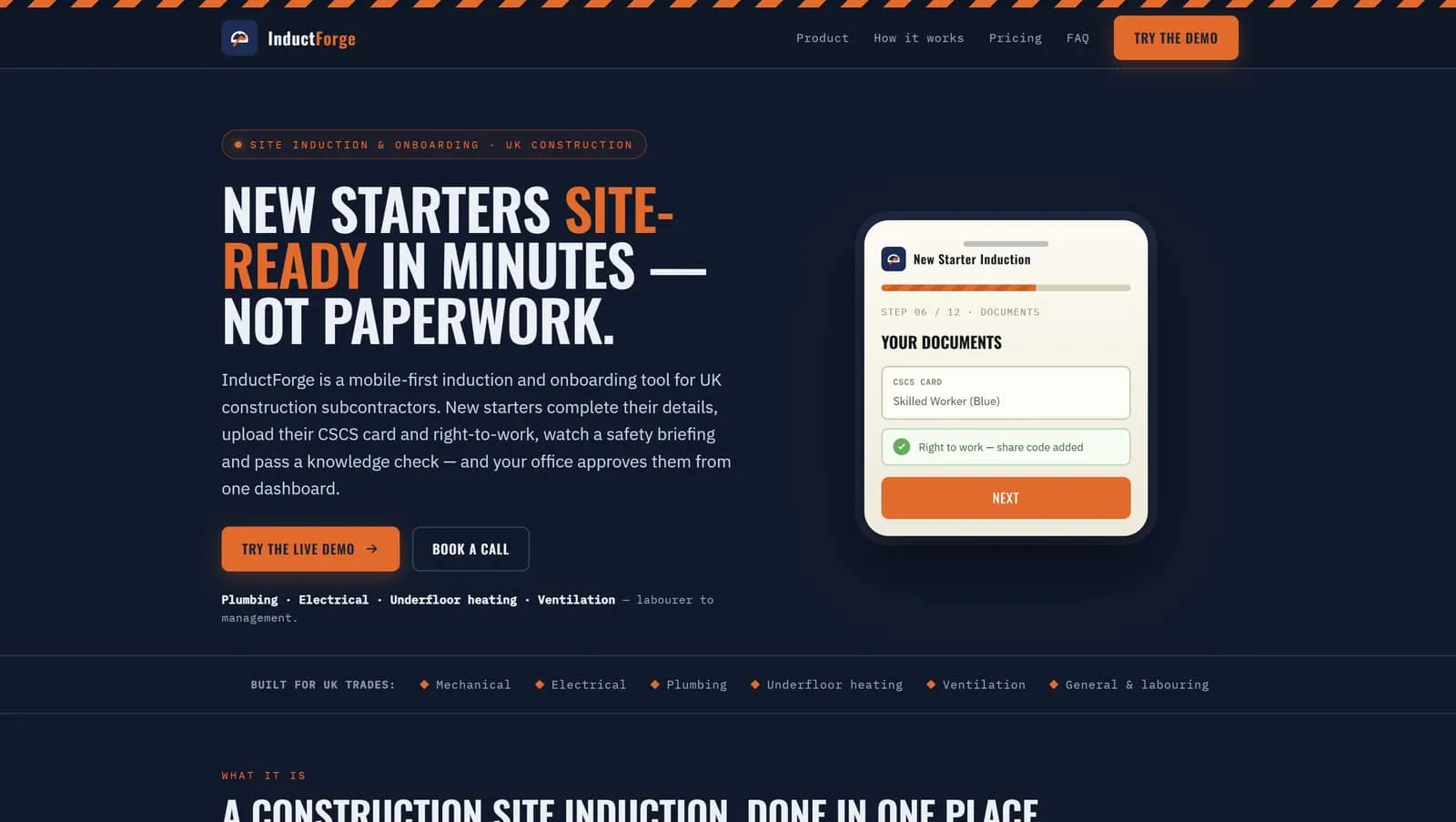 InductForge screenshot